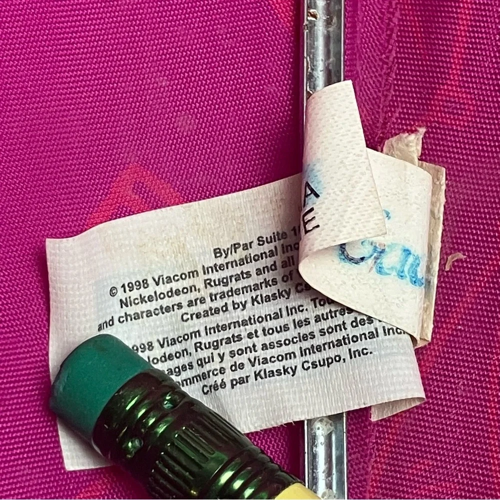 90s Vintage Rugrats Kids Umbrella 1998 Viacom Pink Parapluie Les Razmoket - Picture 10 of 17